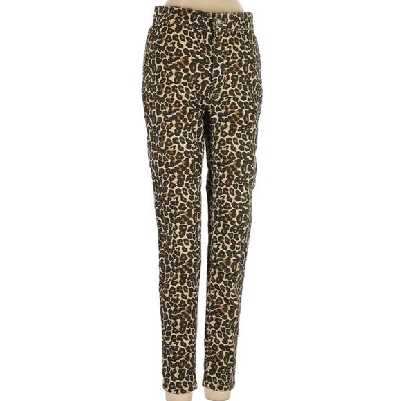 Free People Leopard Cheetah Size 25 Skinny Jeans - Picture 2 of 7